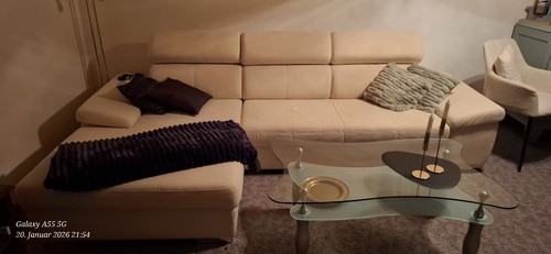 Eckcouch hellbeige mit - eckcouch,