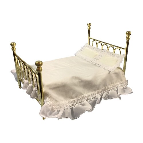Puppenhaus doppelbett - 1/12, "doppelbett"