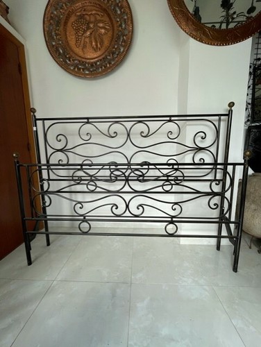 Bett doppelbett schmiedeeisen - bett,